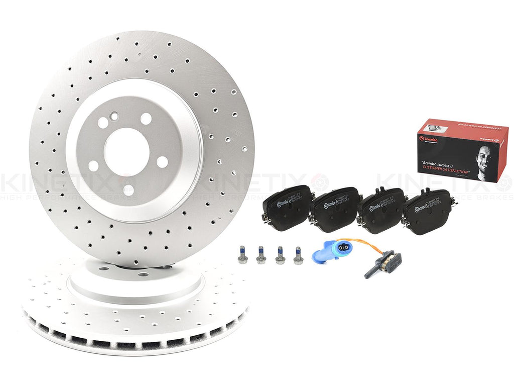 FOR MERCEDES CLS53 CLS450 E43 E53 E400 E300de AMG REAR BRAKE DISCS BREMBO PADS