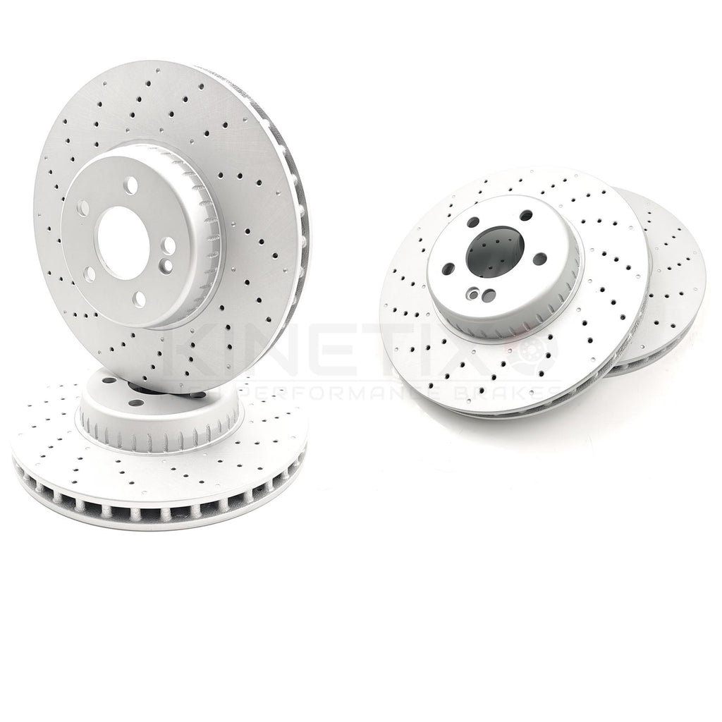 FOR MERCEDES C200d C300 C300d 2021- FRONT REAR BRAKE DISCS 330mm 300mm DRILLED