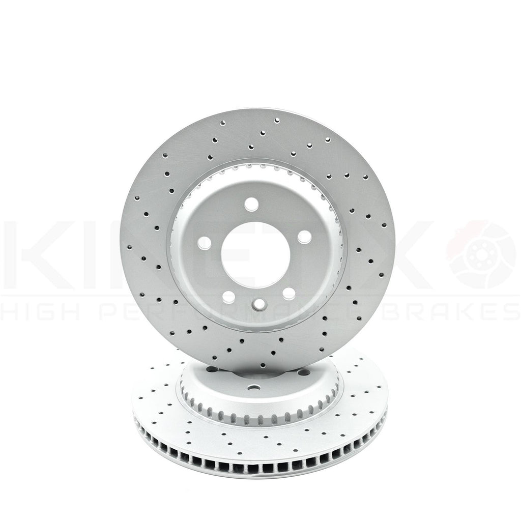 FOR LAND ROVER DEFENDER 2019- L663 DRILLED REAR BRAKE DISCS PAIR 325mm LR161901