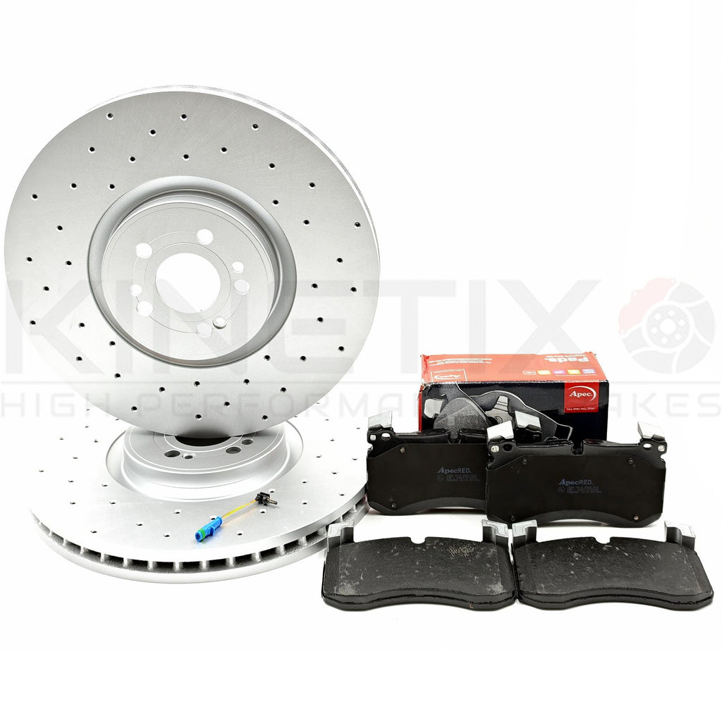 FOR MERCEDES GLS580 EQ Boost GLS450 EQ Boost AMG FRONT BRAKE DISCS PADS 400mm