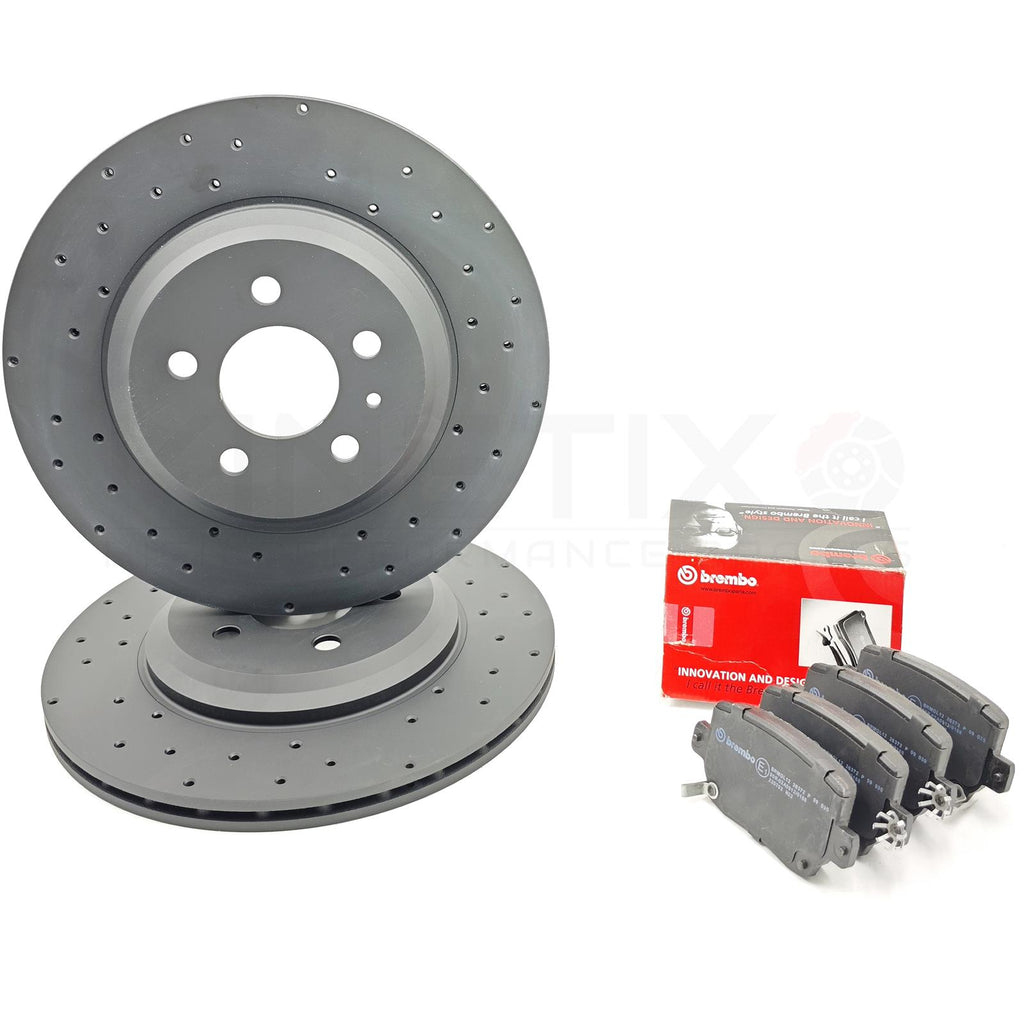 FOR TESLA MODEL 3 PERFORMANCE (5YJ3) REAR BRAKE DISCS BREMBO PADS 335mm X 20mm