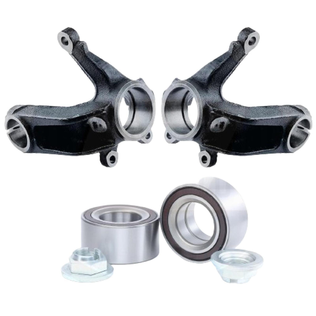 FOR FORD MONDEO MK3 FRONT AXLE STEERING KNUCKLES HUBS WITH WHEEL BEARINGS FITTED