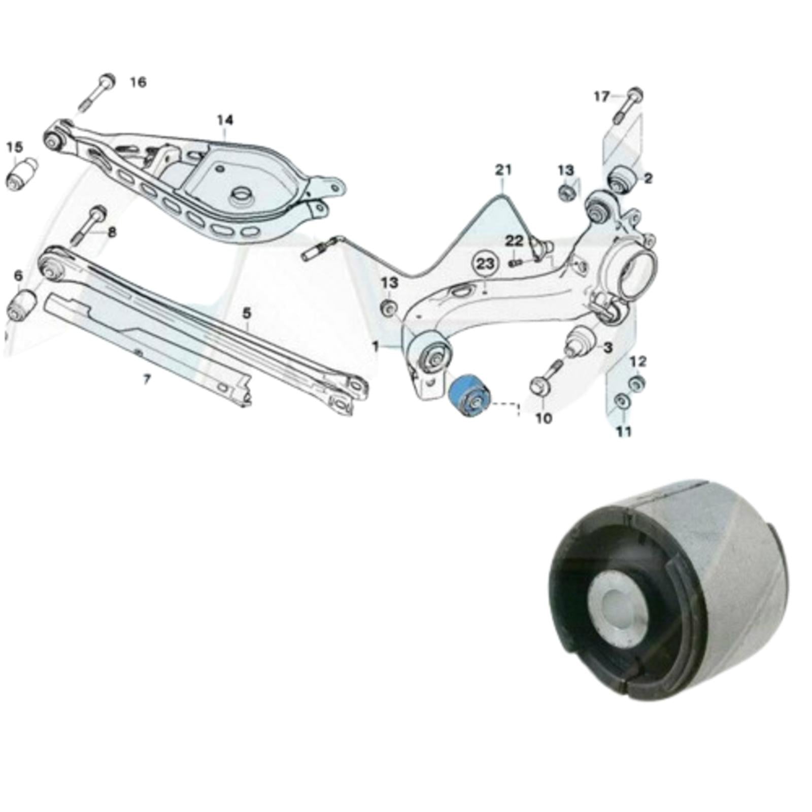 Par De Bujes De Suspensión Trasera Para BMW E36 Y E46 – Febi Bilstein, Resistentes