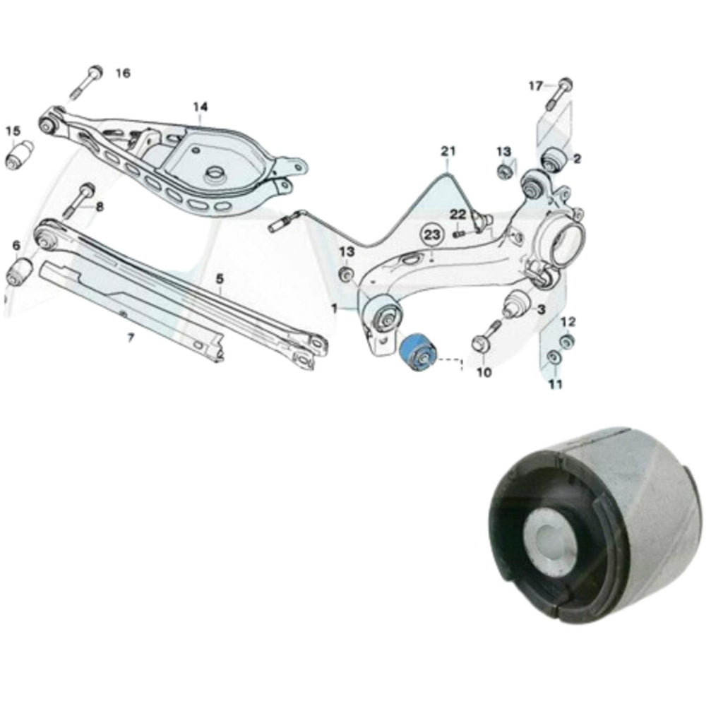 For Bmw 3 E36 E46 2X Rear suspension trailing arm front bushes heavy duty FEBI