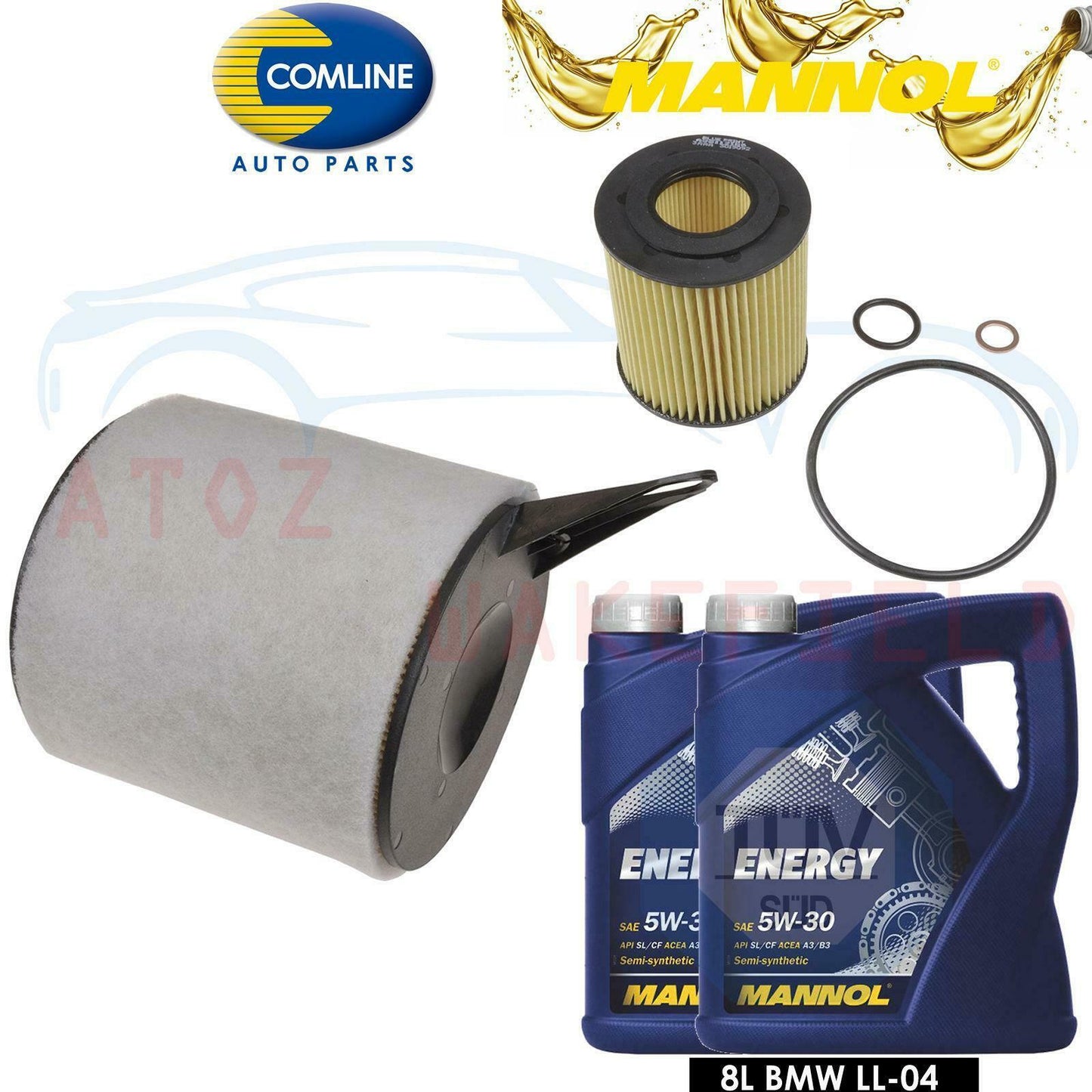 for BMW 320i E90 E91 E92 E93 06-13 OIL AIR FILTER 8L LONG LIFE OIL SERVICE KIT