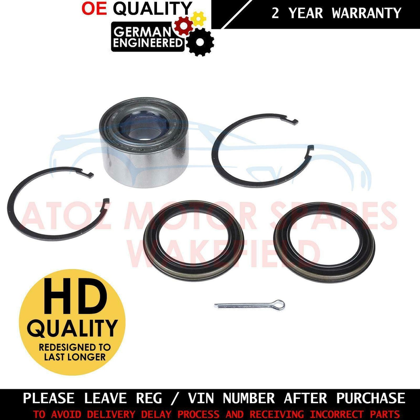 for NISSAN SLYLINE R32 R33 R34 GTR FRONT AXLE LEFT OR RIGHT WHEEL BEARING KIT