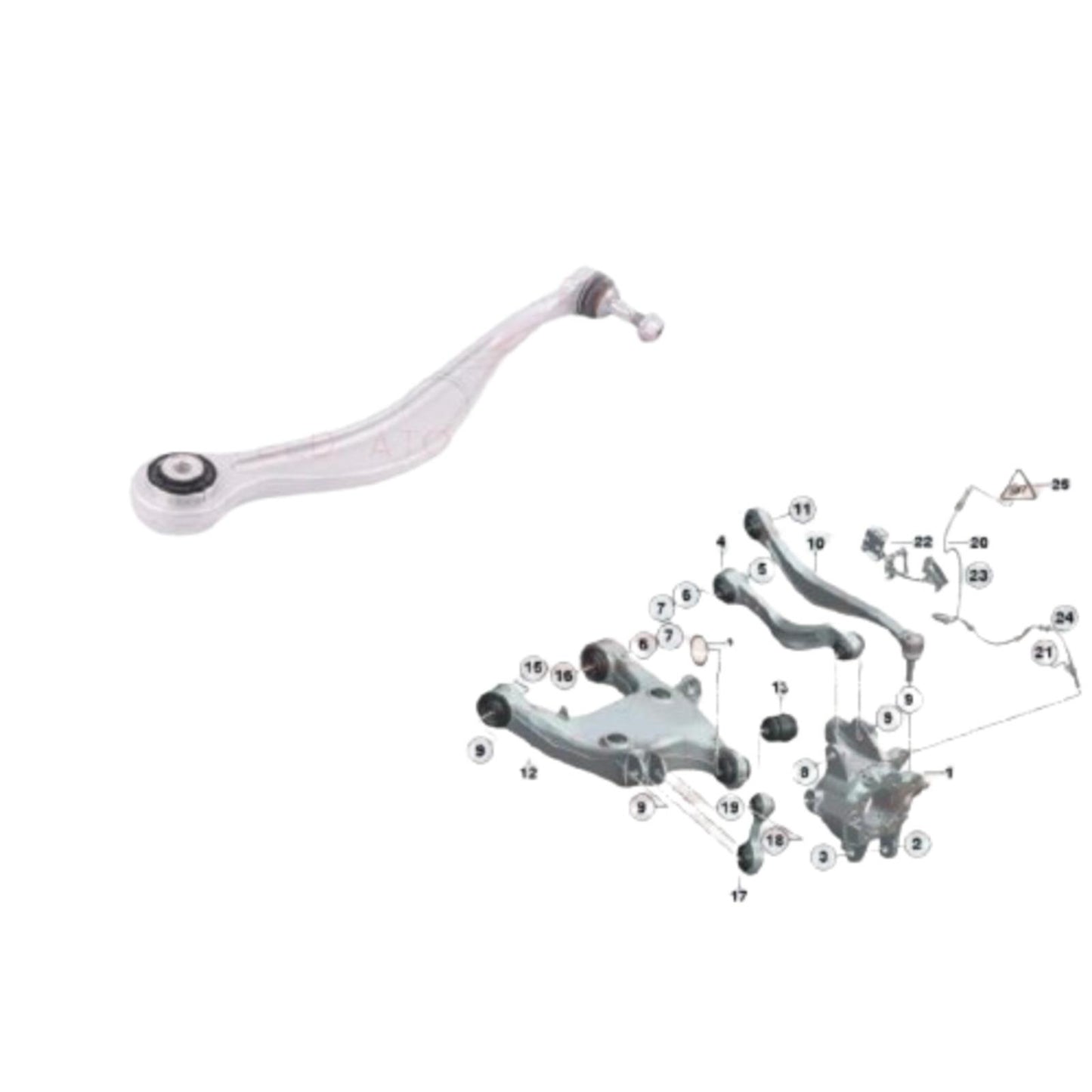 FOR BMW 5 6 7 SERIES REAR AXLE UPPER SUSPENSION WISHBONE TRACK CONTROL ARM OEM