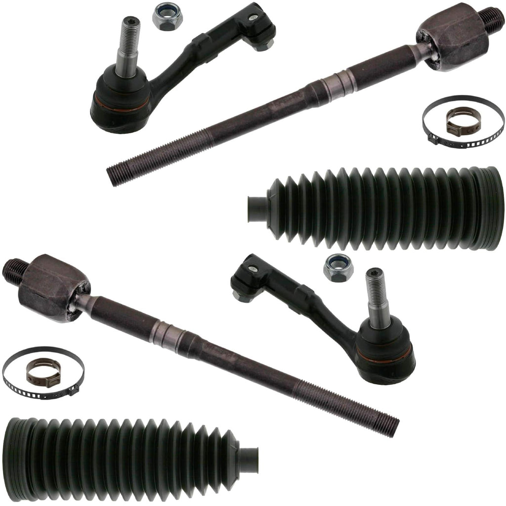 FOR BMW 320I 320D 320SI STEERING RACK INNER OUTER TIE TRACK RODS ENDS GAITERS