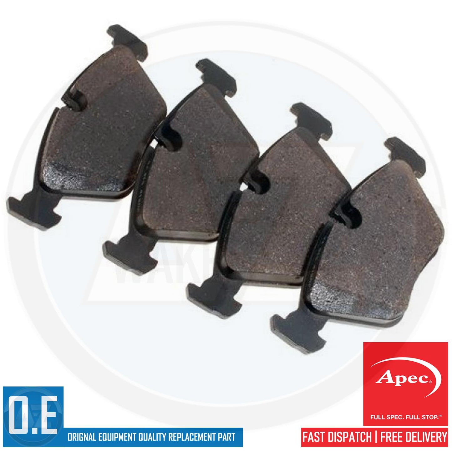 FOR JAGUAR I-PACE EV400 REAR OE QUALITY APEC BRAKE PADS SET T4K9685 T4K6084