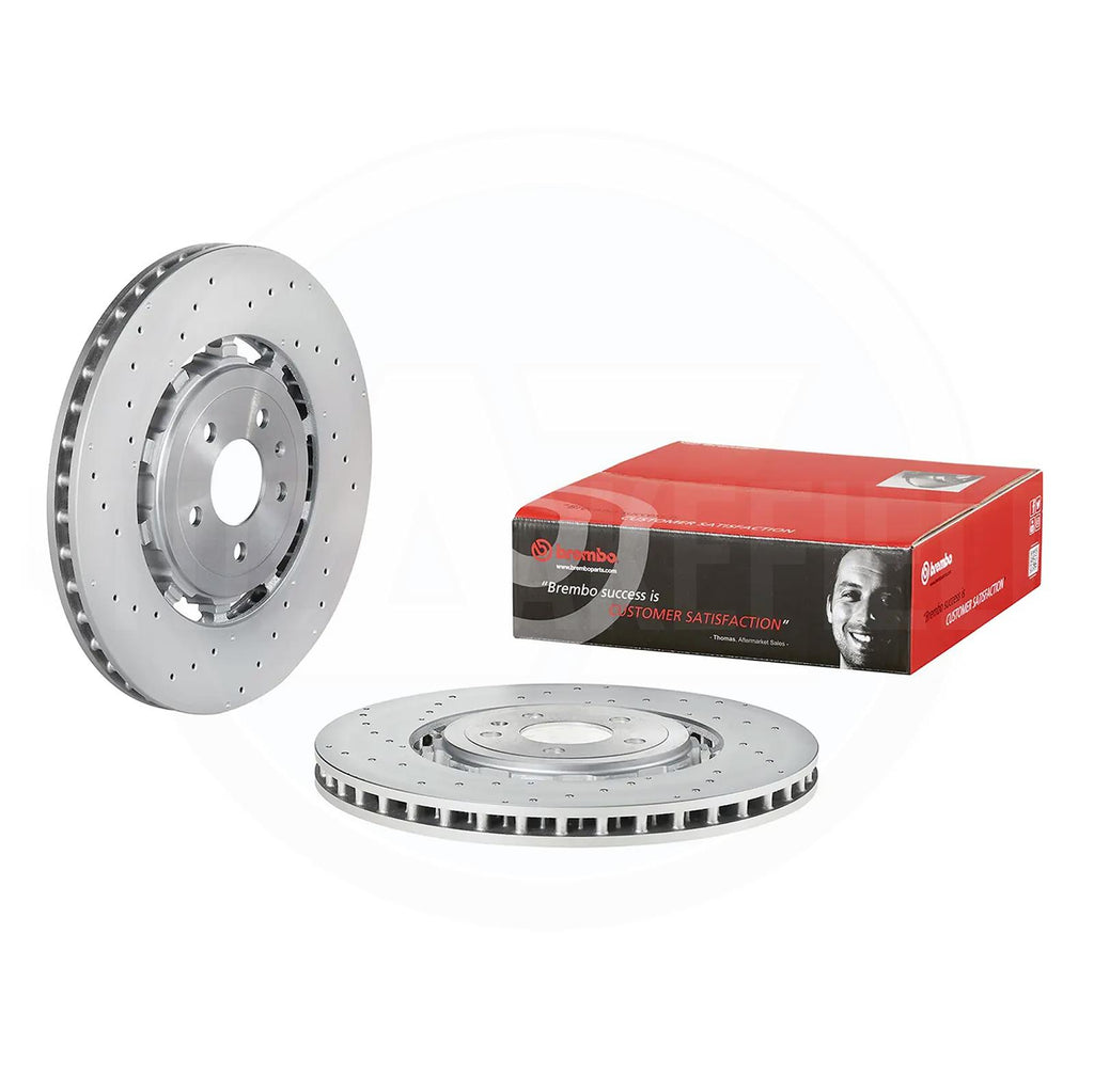 FOR AUDI RS6 C8 RS7 4K RSQ8 4M BREMBO OEM REAR BRAKE DISCS PAIR 370mm 4K0615601A