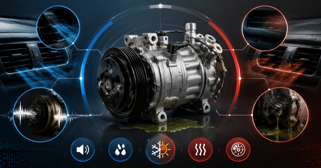 Car Ac Compressor Failure Symptoms: Noises, Leaks And Warm Air