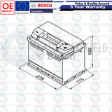 008 Heavy Duty Bosch Car Van Battery 12V 80Ah S4008 5 Year Warranty Next Day S4
