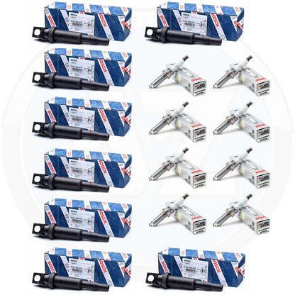 FITS BMW 550i 650i 750i M5 M6 X5M X6M X5 50i BOSCH IGNITION COIL PACKS NGK PLUGS