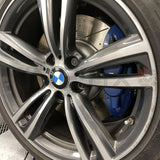 FOR BMW 430d M SPORT DIMPLED & GROOVED FRONT BRAKE DISCS TEXTAR PADS 370mm