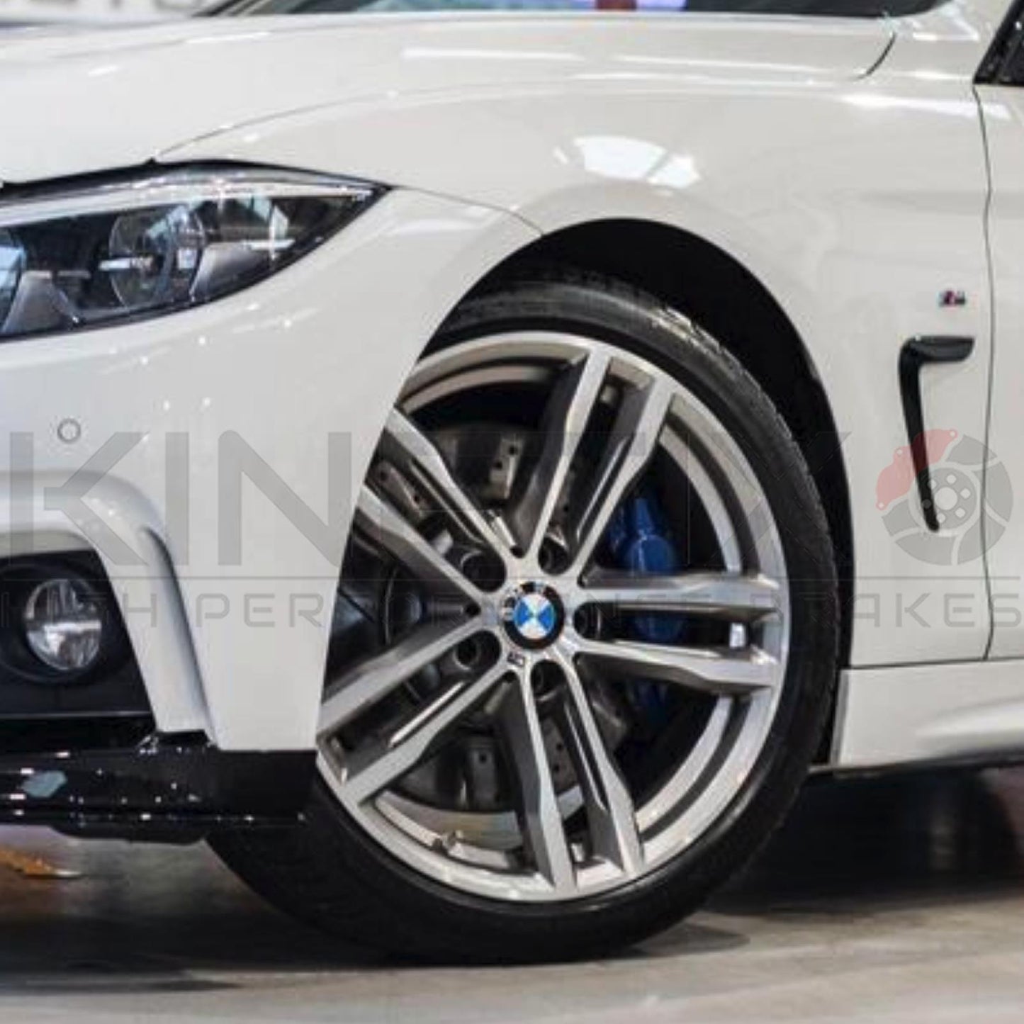 FOR BMW 335i 435i 340i 440i DIMPLE GROOVED FRONT BRAKE DISCS PADS 370mm