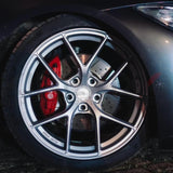 FOR BMW 425d M SPORT M PERFORMANCE FRONT DIMPLED GROOVED BRAKE DISCS PAIR 370mm