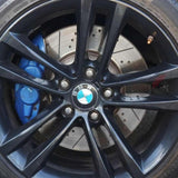 FOR BMW 330d 335d 335i 340i FRONT BRAKE DISCS APEC BLACK PADS SENSOR WIRE 370mm