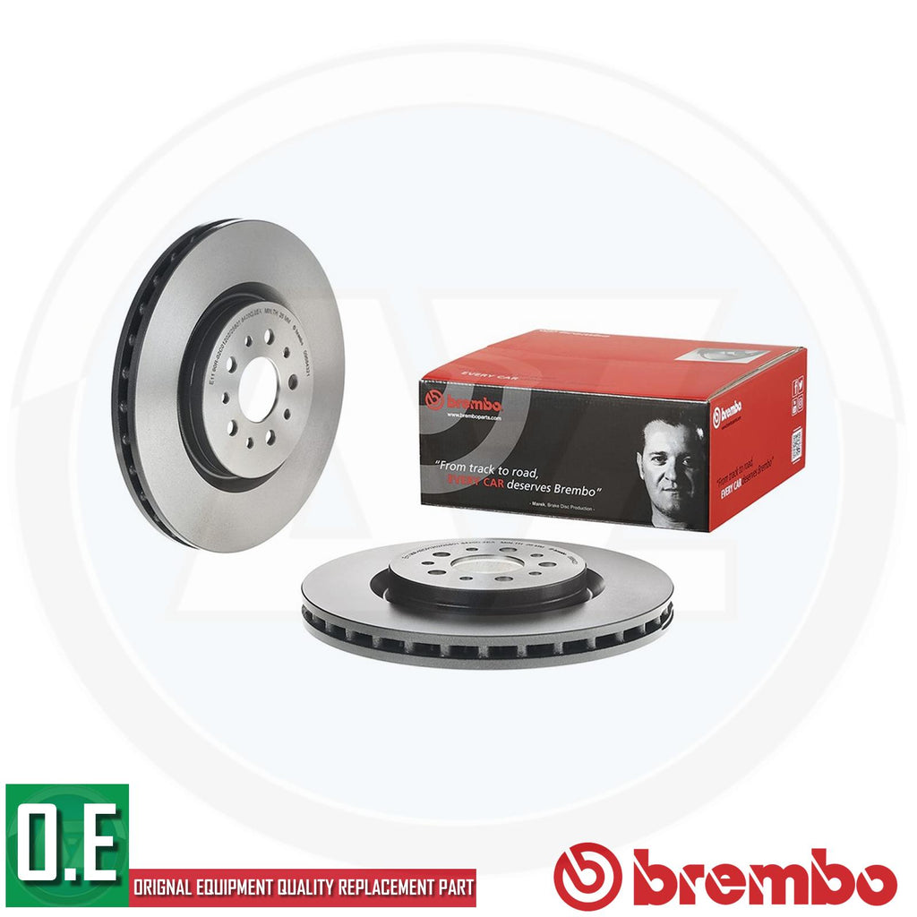 BREMBO BRAKE DISCS PAIR FRONT AXLE 09.6843.21