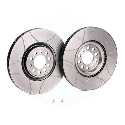 FOR AUDI SEAT SKODA VW GENUINE FRONT BREMBO COATED BRAKE DISCS PADS SET 312mm