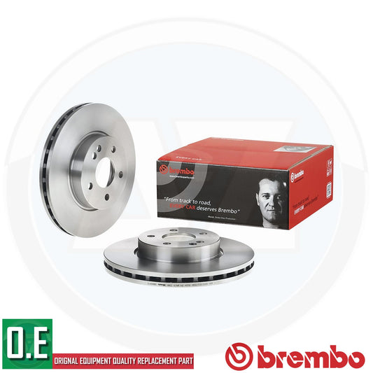 BREMBO BRAKE DISCS PAIR FRONT AXLE 09.8404.10