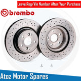 FOR RENAULT CLIO SPORT MK3 RS 197 BREMBO XTRA FRONT BRAKE DISCS PAIR 312mm