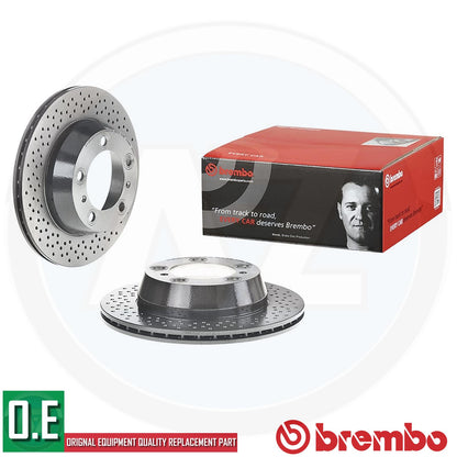 FOR PORSCHE BOXSTER CAYMAN (987) 2.7 BREMBO FRONT BRAKE DISCS 298mm 299mm