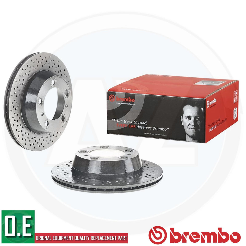 BREMBO BRAKE DISCS PAIR REAR AXLE 09.8998.11