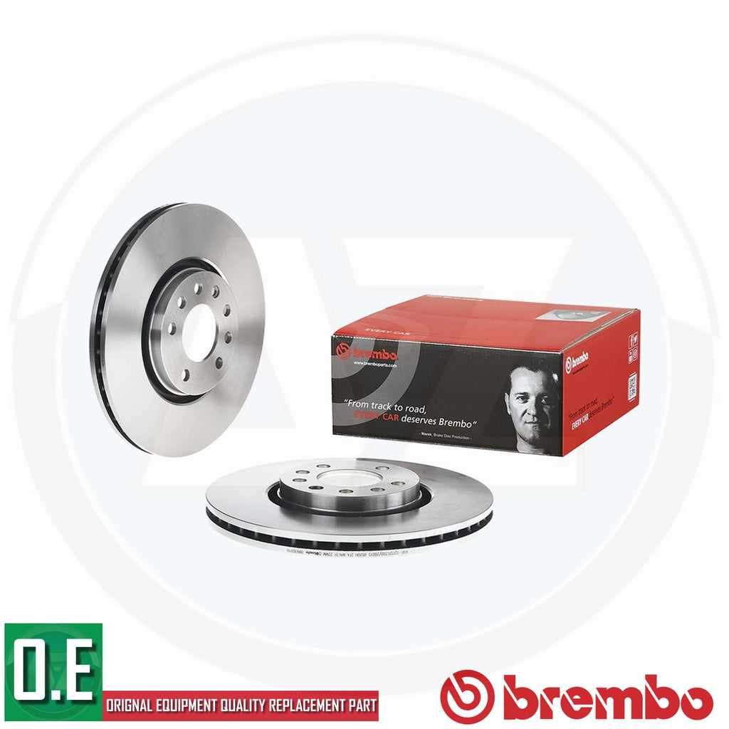 BREMBO BRAKE DISCS PAIR FRONT AXLE 09.9369.10