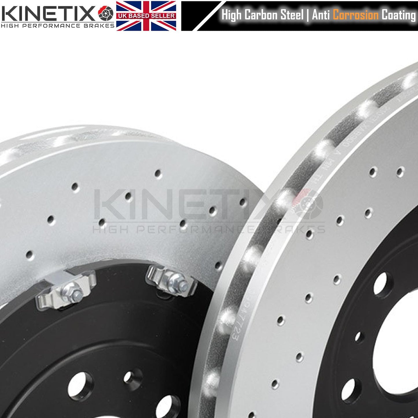 FOR AUDI RS4 QUATTRO B7 2005-2009 FRONT GENUINE BREMBO BRAKE DISCS SET 365mm OEM