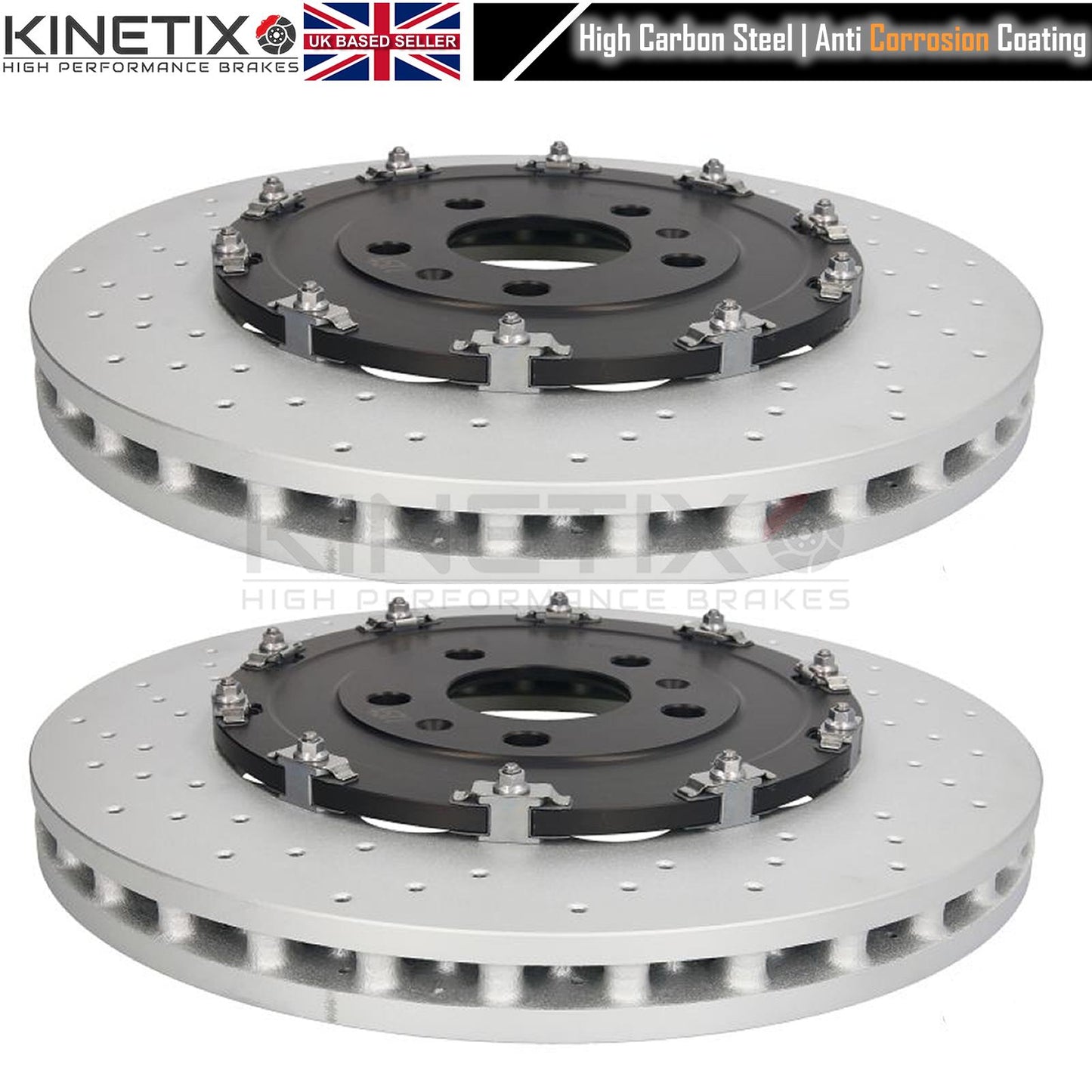 FOR AUDI RS4 QUATTRO B7 2005-2009 FRONT GENUINE BREMBO BRAKE DISCS SET 365mm OEM