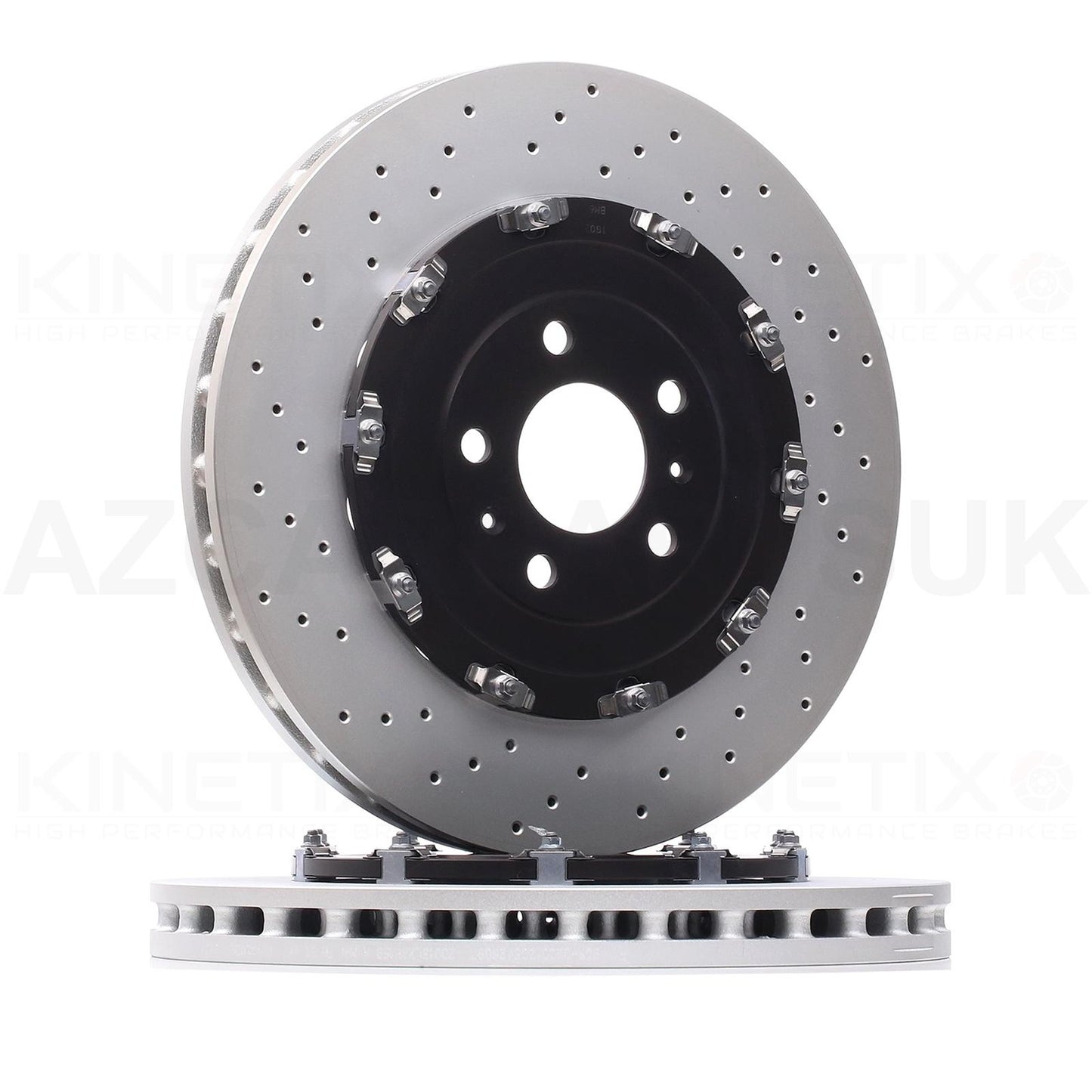 FOR AUDI RS4 QUATTRO B7 2005-2009 FRONT GENUINE BREMBO BRAKE DISCS SET 365mm OEM