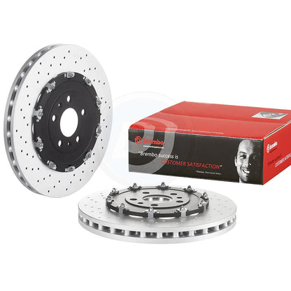 FOR AUDI RS4 B7 (2006-2008) DRILLED FRONT REAR BRAKE DISCS 365mm 324mm COATED