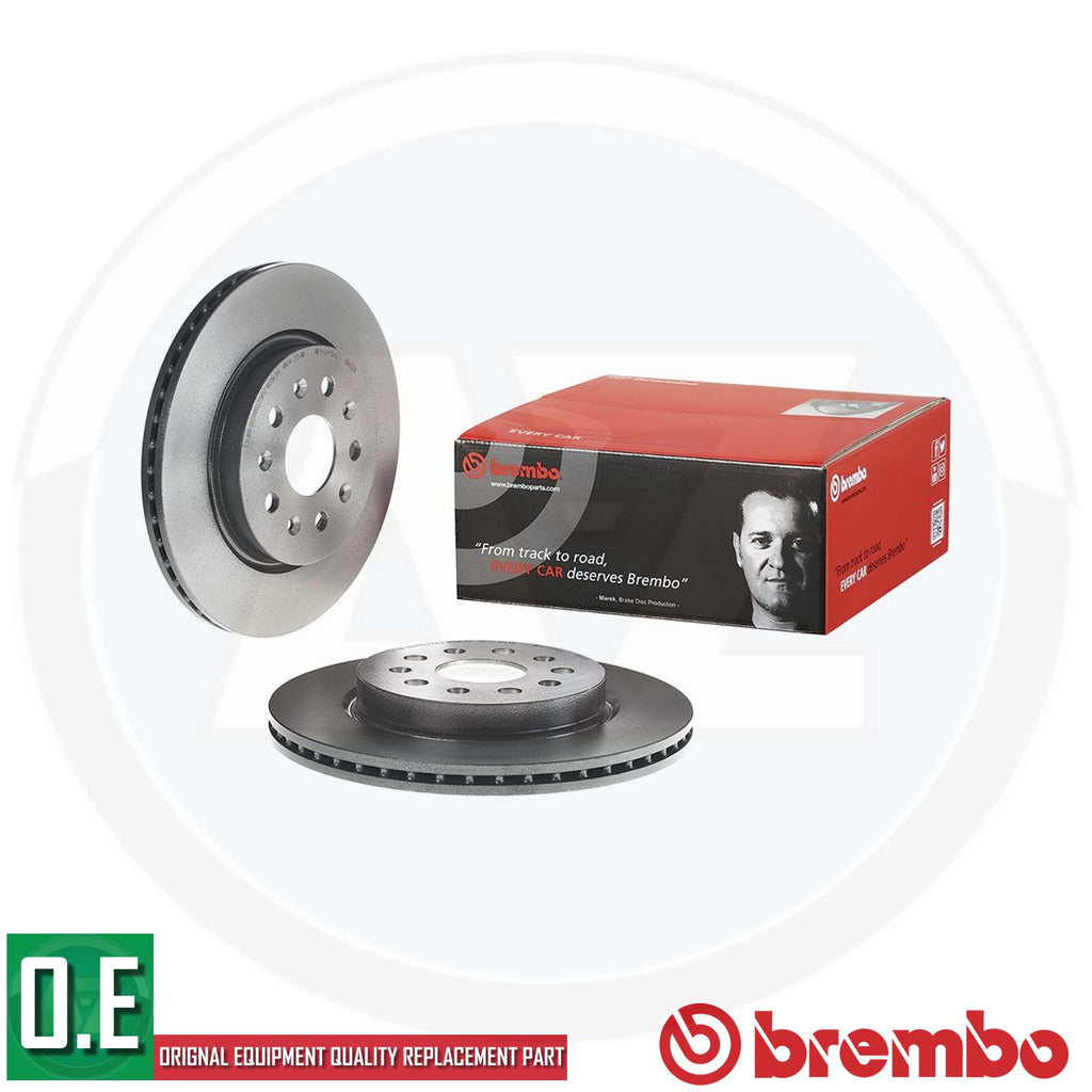 BREMBO BRAKE DISCS PAIR REAR AXLE 09.A972.11