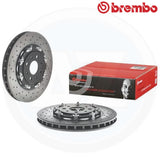 FOR ABARTH 500 (595,695) 1.4 FLOATING FRONT REAR DRILLED BRAKE DISCS 305mm 240mm