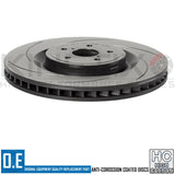 FOR LEXUS GSF 5.0 V8 FRONT GROOVED HIGH CARBON BRAKE DISCS PAIR 380mm BRAND NEW
