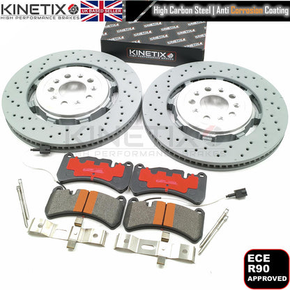 FOR ALFA ROMEO GIULIA QUADRIFOGLIO 2.9 FRONT BRAKE DISCS RACING PADS 360mm
