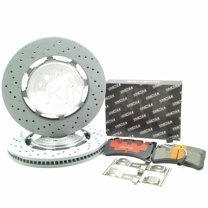 FOR ALFA ROMEO GIULIA QUADRIFOGLIO 2.9 FRONT BRAKE DISCS RACING PADS 360mm