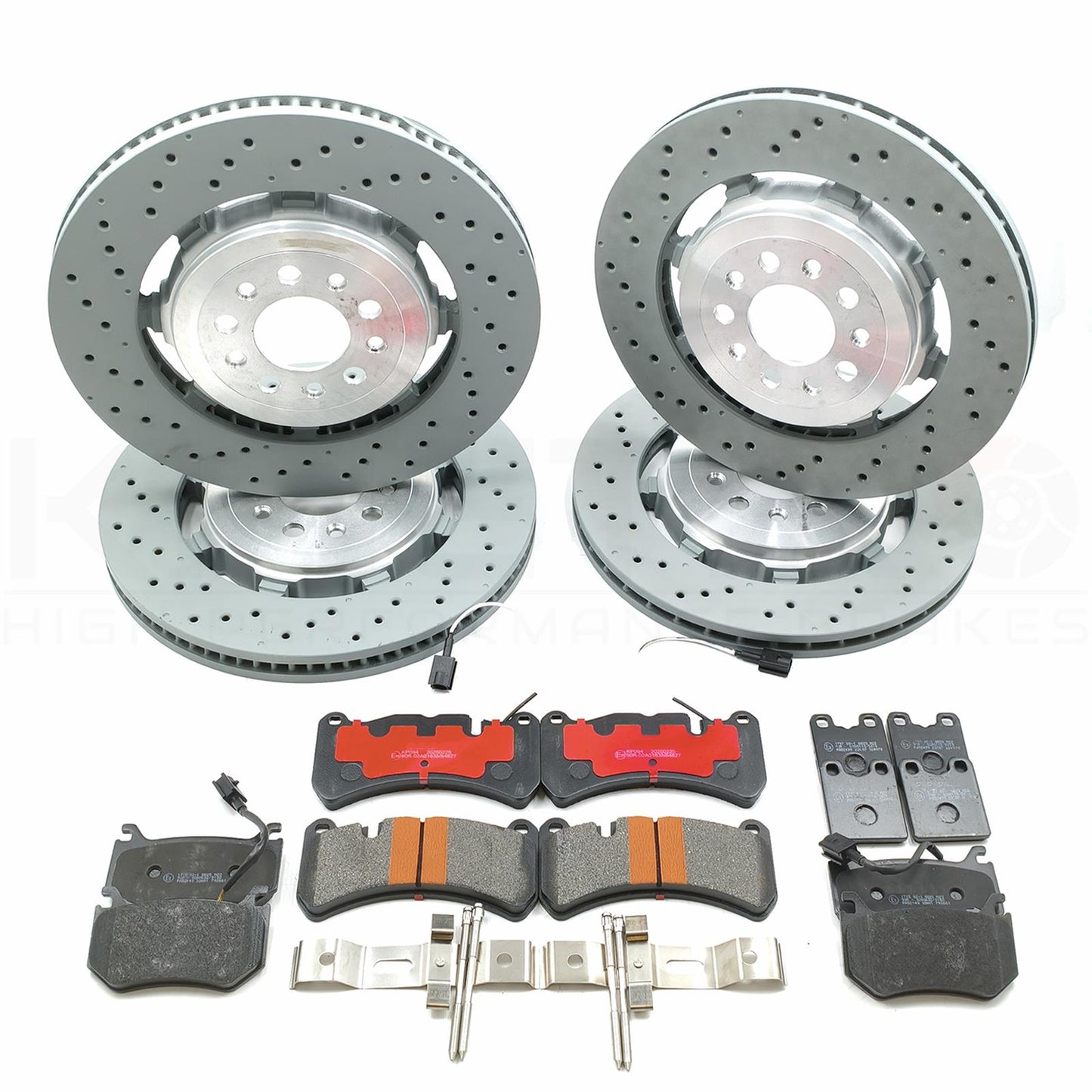 FOR ALFA ROMEO GIULIA QUADRIFOGLIO 2.9 FRONT REAR BRAKE DISCS PADS 360mm 350mm