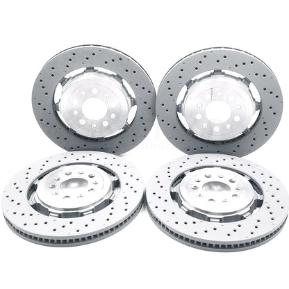 FOR ALFA ROMEO GIULIA QUADRIFOGLIO 2.9 FRONT REAR BRAKE DISCS PADS 360mm 350mm