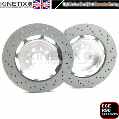 FOR ALFA ROMEO STELVIO QUADRIFOGLIO 2.9 FRONT REAR BRAKE DISCS 360mm 350mm