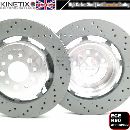 FOR ALFA ROMEO STELVIO QUADRIFOGLIO 2.9 FRONT REAR BRAKE DISCS 360mm 350mm