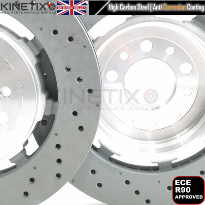 FITS ALFA ROMEO GIULIA QUADRIFOGLIO 2.9 FRONT REAR BRAKE DISCS PADS 360mm 350mm