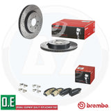 FOR VAUXHALL ASTRA (J) GTC VXR BREMBO OE FRONT REAR BRAKE DISCS PADS 355mm 315mm