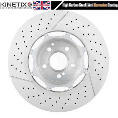 FOR MERCEDES E63 E63S AMG 17-23 (213) FRONT REAR BRAKE DISCS PADS 390mm 360mm