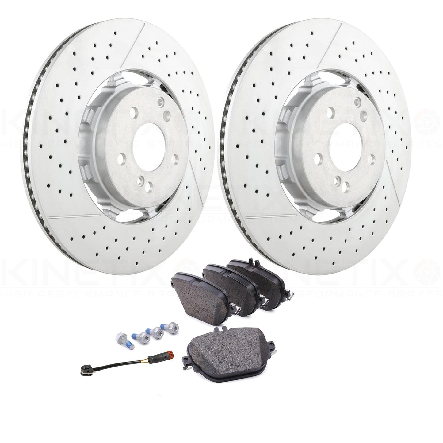 FOR MERCEDES E63 E63S AMG 2017-2023 (213) REAR BRAKE DISCS PADS SENSOR 360mm