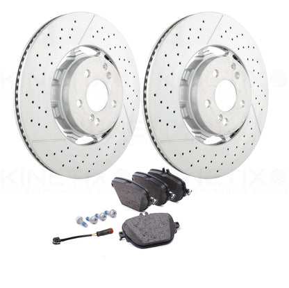 FOR MERCEDES E63 E63S AMG 2017-2023 (213) REAR BRAKE DISCS PADS SENSOR 360mm