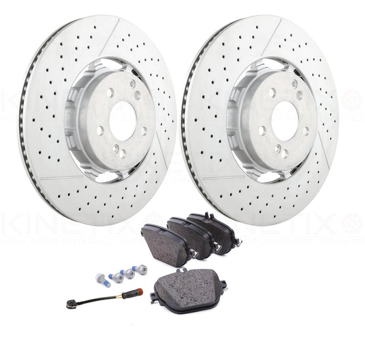 FOR MERCEDES E63 E63S AMG 2017-2023 (213) REAR BRAKE DISCS PADS SENSOR 360mm