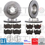 FOR PORSCHE 911 CARRERA 991 996 997 DRILLED FRONT REAR BRAKE DISCS PADS 330mm