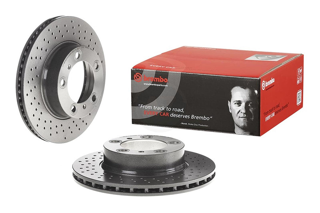 FOR PORSCHE BOXSTER CAYMAN (987) 2.7 BREMBO FRONT BRAKE DISCS PAIR 298mm