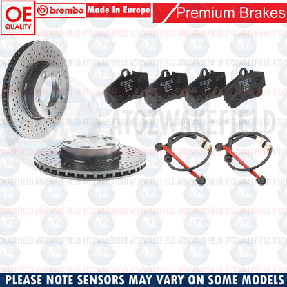 FOR PORSCHE BOXSTER CAYMAN 986 987 FRONT REAR GENUINE BREMBO BRAKE DISCS PADS